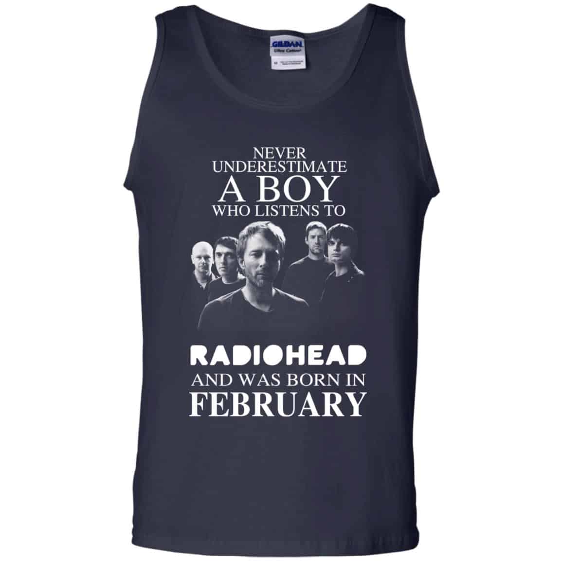 A Boy Who Listens To Radiohead And Was Born In February T-Shirts, Hoodie, Tank