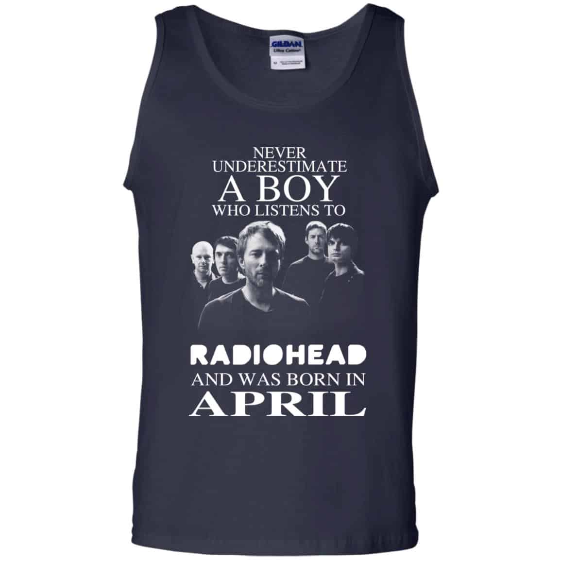 A Boy Who Listens To Radiohead And Was Born In April T-Shirts, Hoodie, Tank