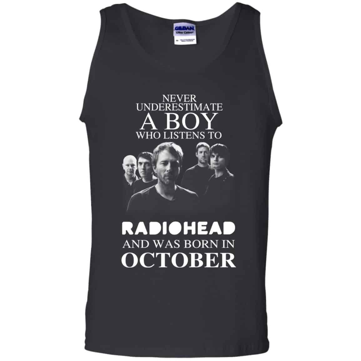 A Boy Who Listens To Radiohead And Was Born In October T-Shirts, Hoodie, Tank