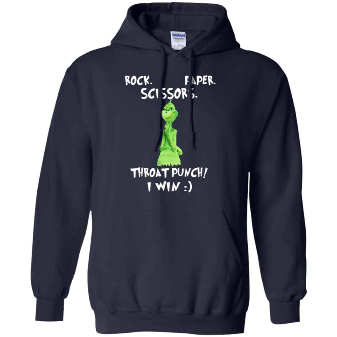 The Grinch: Rock Paper Scissors Throat Punch I Win T-Shirts, Hoodie, Tank