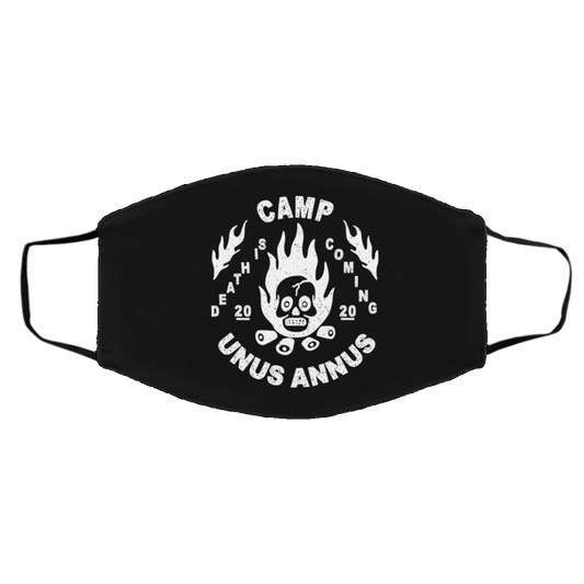 Camp Unus Annus 2020 Death Is Coming Face Mask