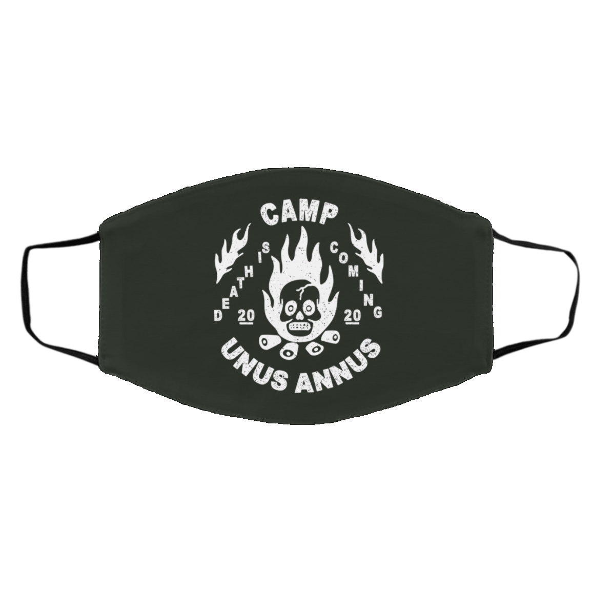 Camp Unus Annus 2020 Death Is Coming Face Mask