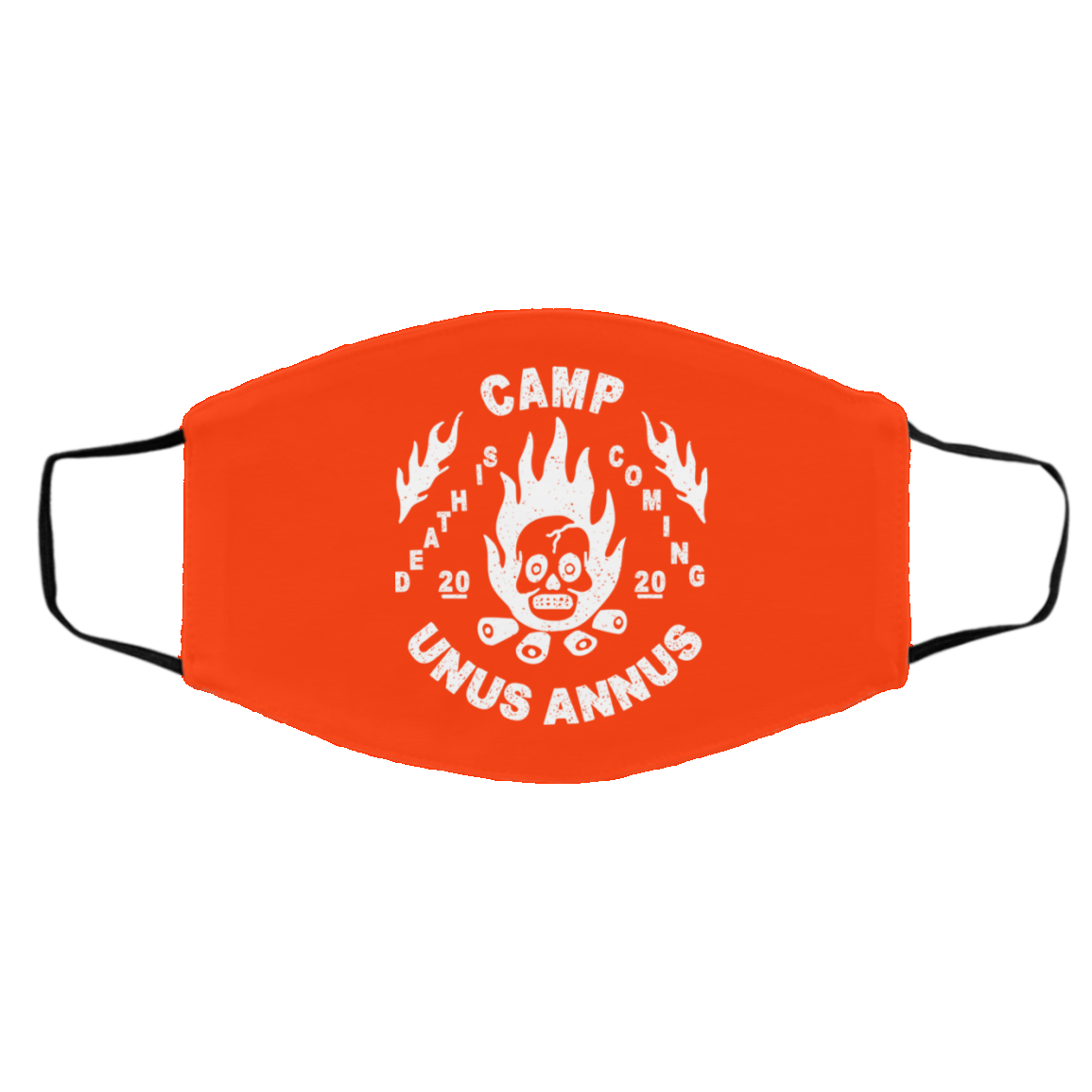 Camp Unus Annus 2020 Death Is Coming Face Mask