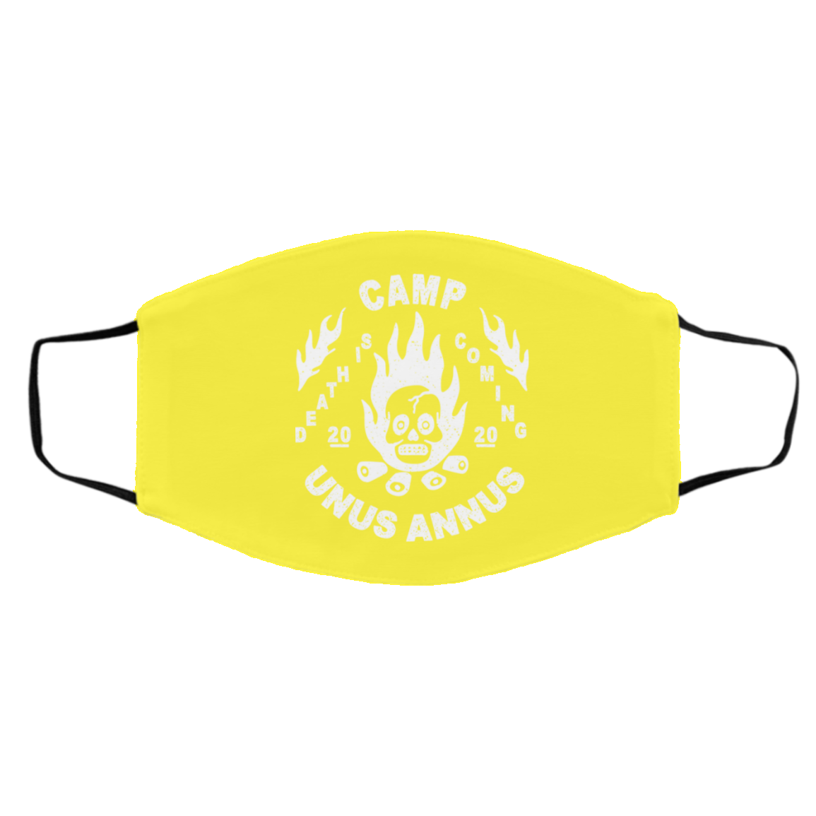 Camp Unus Annus 2020 Death Is Coming Face Mask