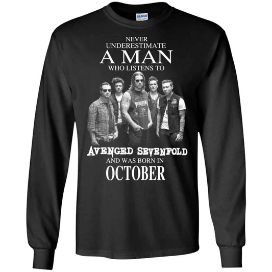 
	A Man Who Listens To Avenged Sevenfold And Was Born In October T-Shirts, Hoodie, Tank