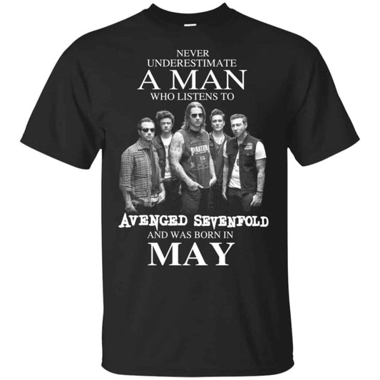 A Man Who Listens To Avenged Sevenfold And Was Born In May T-Shirts, Hoodie, Tank