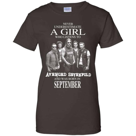 A Girl Who Listens To Avenged Sevenfold And Was Born In September T-Shirts, Hoodie, Tank