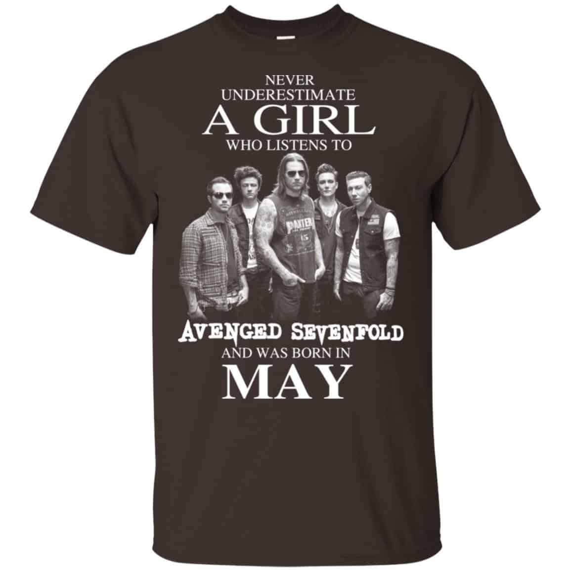 A Girl Who Listens To Avenged Sevenfold And Was Born In May T-Shirts, Hoodie, Tank