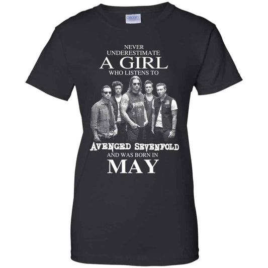 
	A Girl Who Listens To Avenged Sevenfold And Was Born In May T-Shirts, Hoodie, Tank