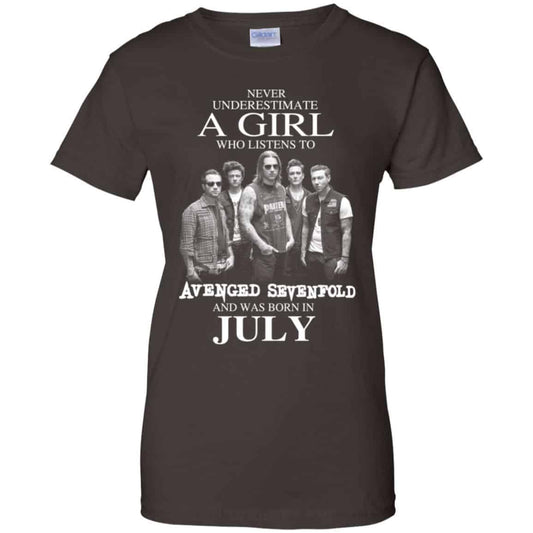 A Girl Who Listens To Avenged Sevenfold And Was Born In July T-Shirts, Hoodie, Tank