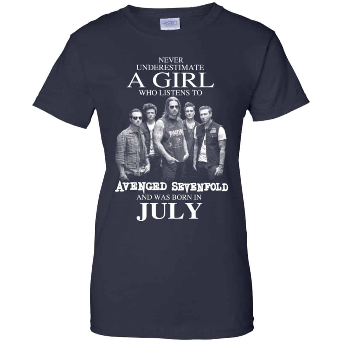 A Girl Who Listens To Avenged Sevenfold And Was Born In July T-Shirts, Hoodie, Tank