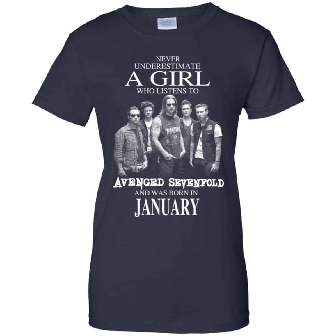 A Girl Who Listens To Avenged Sevenfold And Was Born In January T-Shirts, Hoodie, Tank