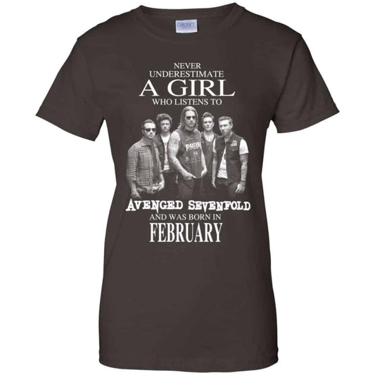 A Girl Who Listens To Avenged Sevenfold And Was Born In February T-Shirts, Hoodie, Tank