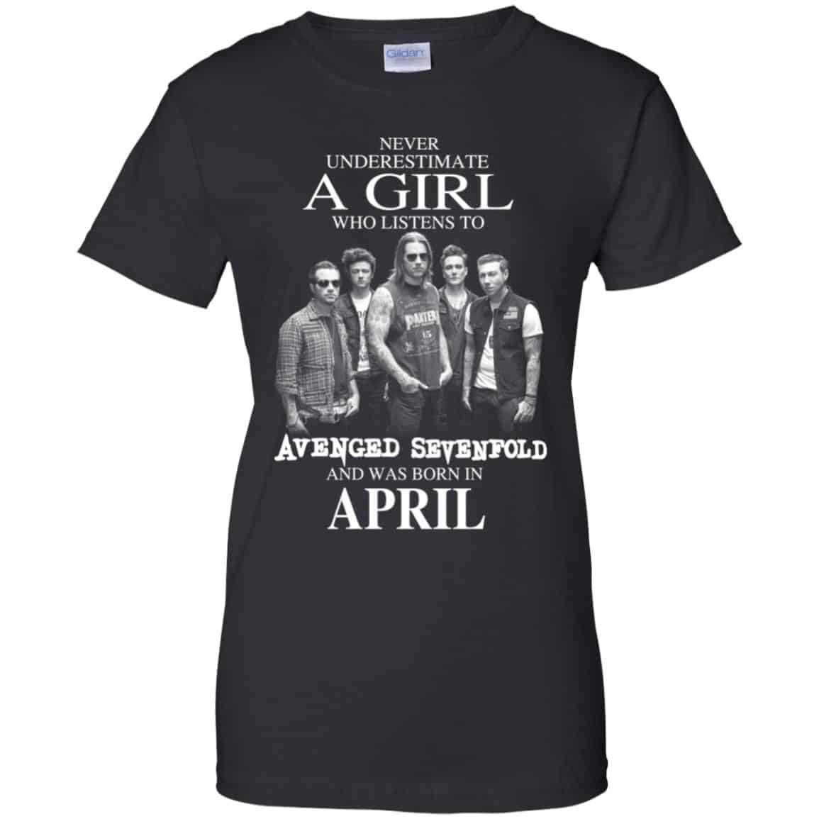 
	A Girl Who Listens To Avenged Sevenfold And Was Born In April T-Shirts, Hoodie, Tank