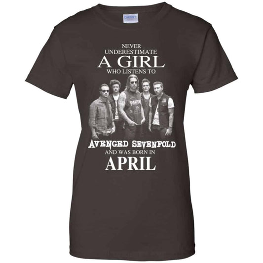 A Girl Who Listens To Avenged Sevenfold And Was Born In April T-Shirts, Hoodie, Tank