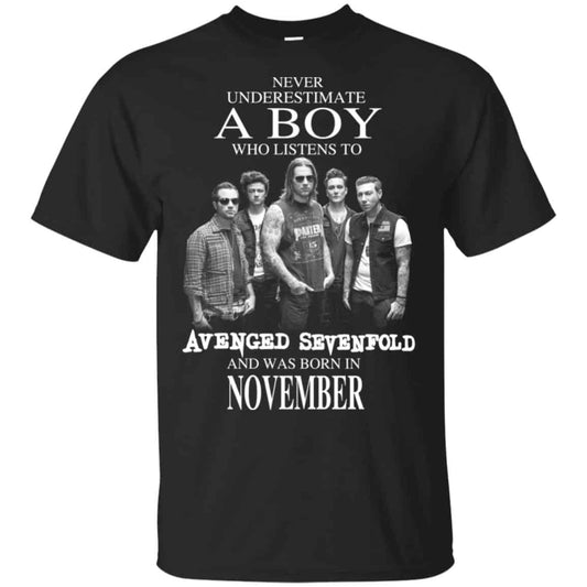 
	A Boy Who Listens To Avenged Sevenfold And Was Born In November T-Shirts, Hoodie, Tank
