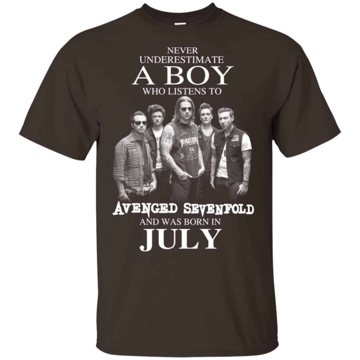 A Boy Who Listens To Avenged Sevenfold And Was Born In July T-Shirts, Hoodie, Tank