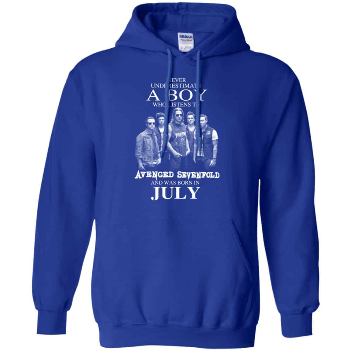 A Boy Who Listens To Avenged Sevenfold And Was Born In July T-Shirts, Hoodie, Tank