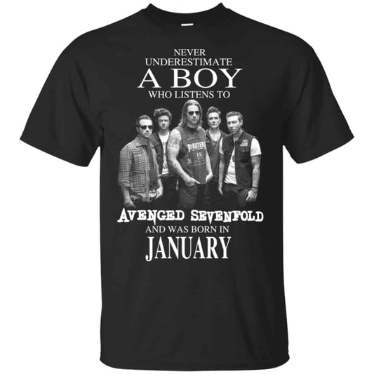 
	A Boy Who Listens To Avenged Sevenfold And Was Born In January T-Shirts, Hoodie, Tank