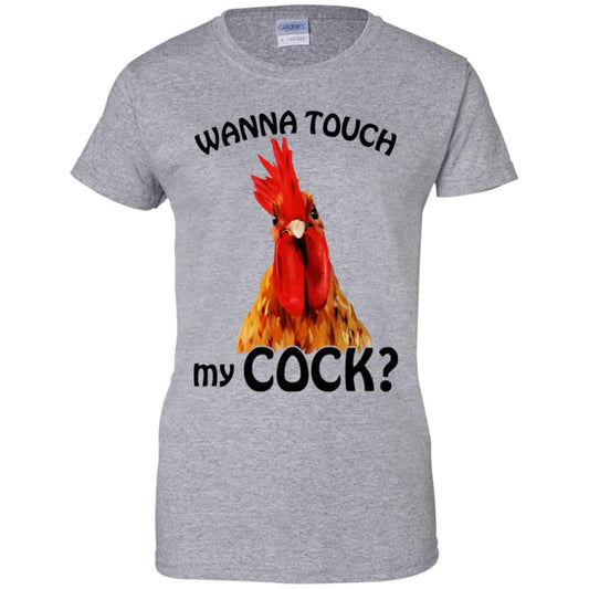 Wanna Touch My Cock Funny Chicken Shirt, Hoodie, Tank