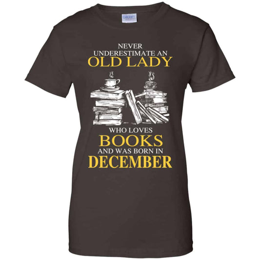 An Old Lady Who Loves Books And Was Born In December Shirt, Hoodie, Tank