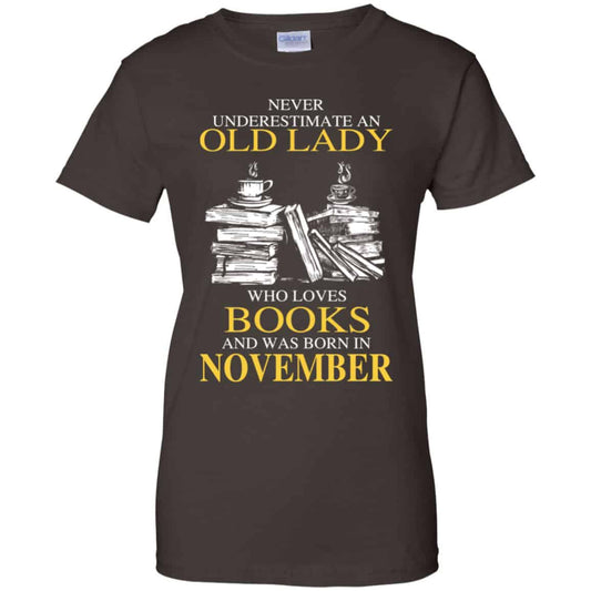An Old Lady Who Loves Books And Was Born In November Shirt, Hoodie, Tank