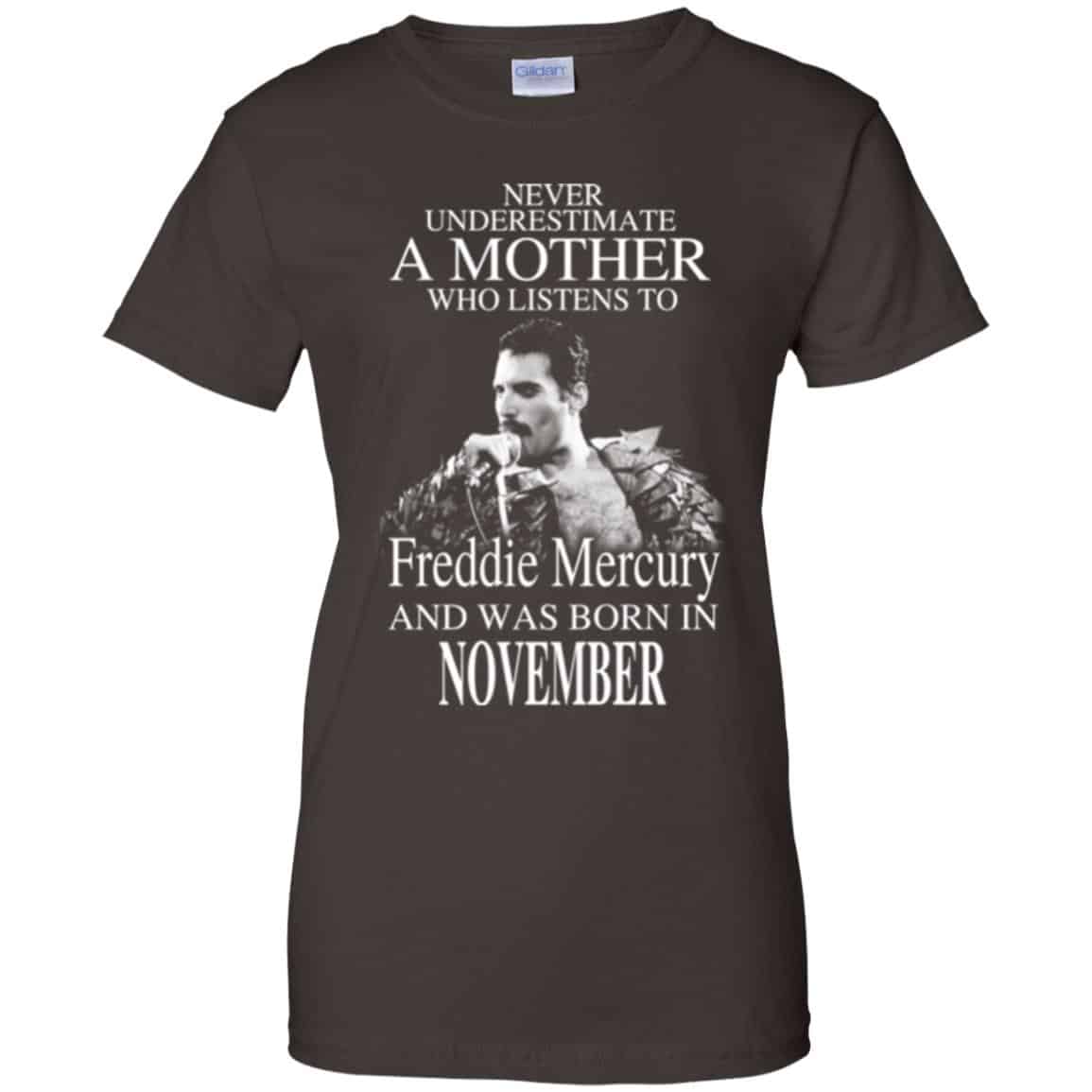 A Mother Who Listens To Freddie Mercury And Was Born In November T-Shirts, Hoodie, Tank