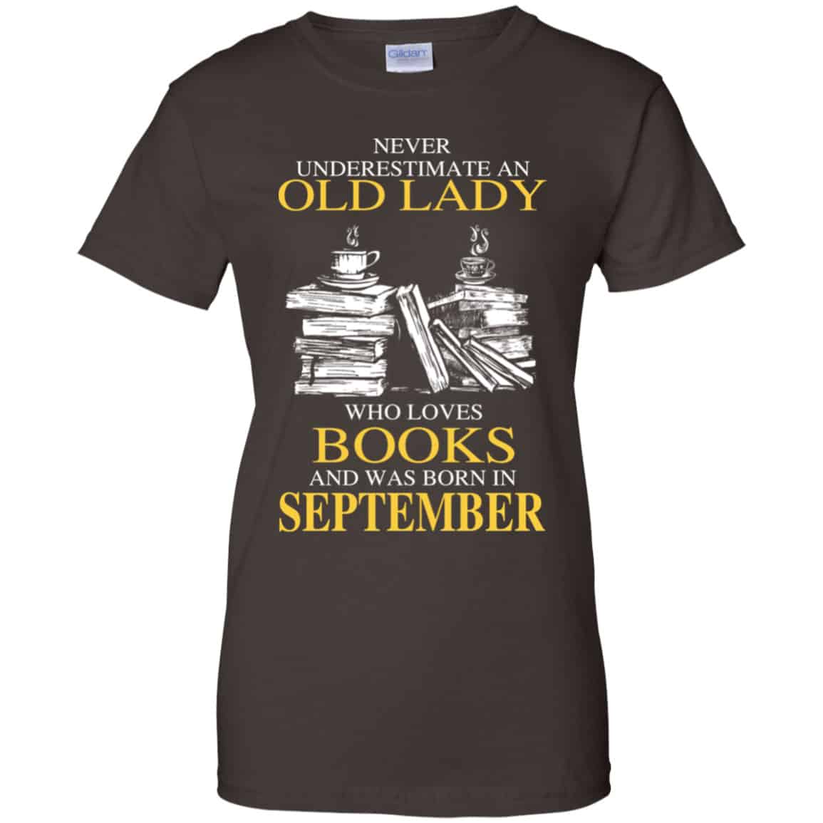 An Old Lady Who Loves Books And Was Born In September Shirt, Hoodie, Tank
