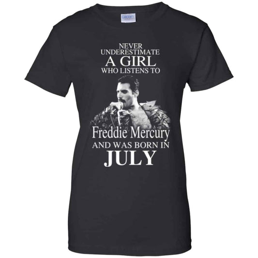 
	A Girl Who Listens To Freddie Mercury And Was Born In July T-Shirts, Hoodie, Tank