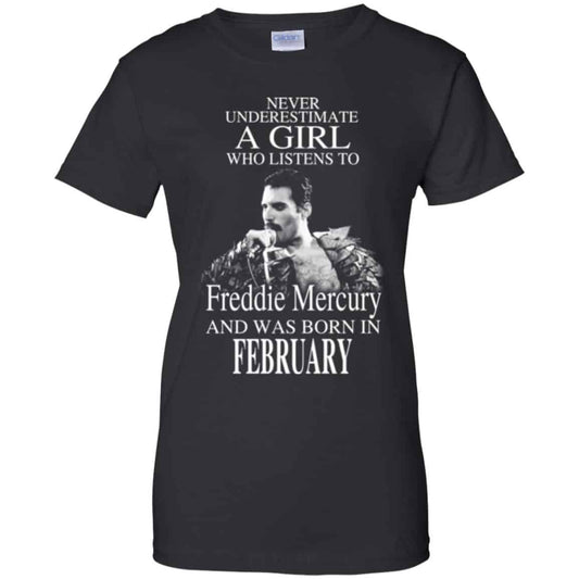 
	A Girl Who Listens To Freddie Mercury And Was Born In February T-Shirts, Hoodie, Tank