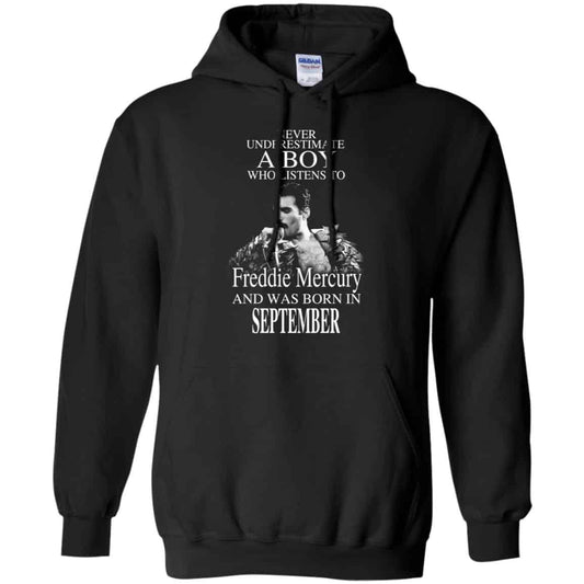 A Boy Who Listens To Freddie Mercury And Was Born In September T-Shirts, Hoodie, Tank