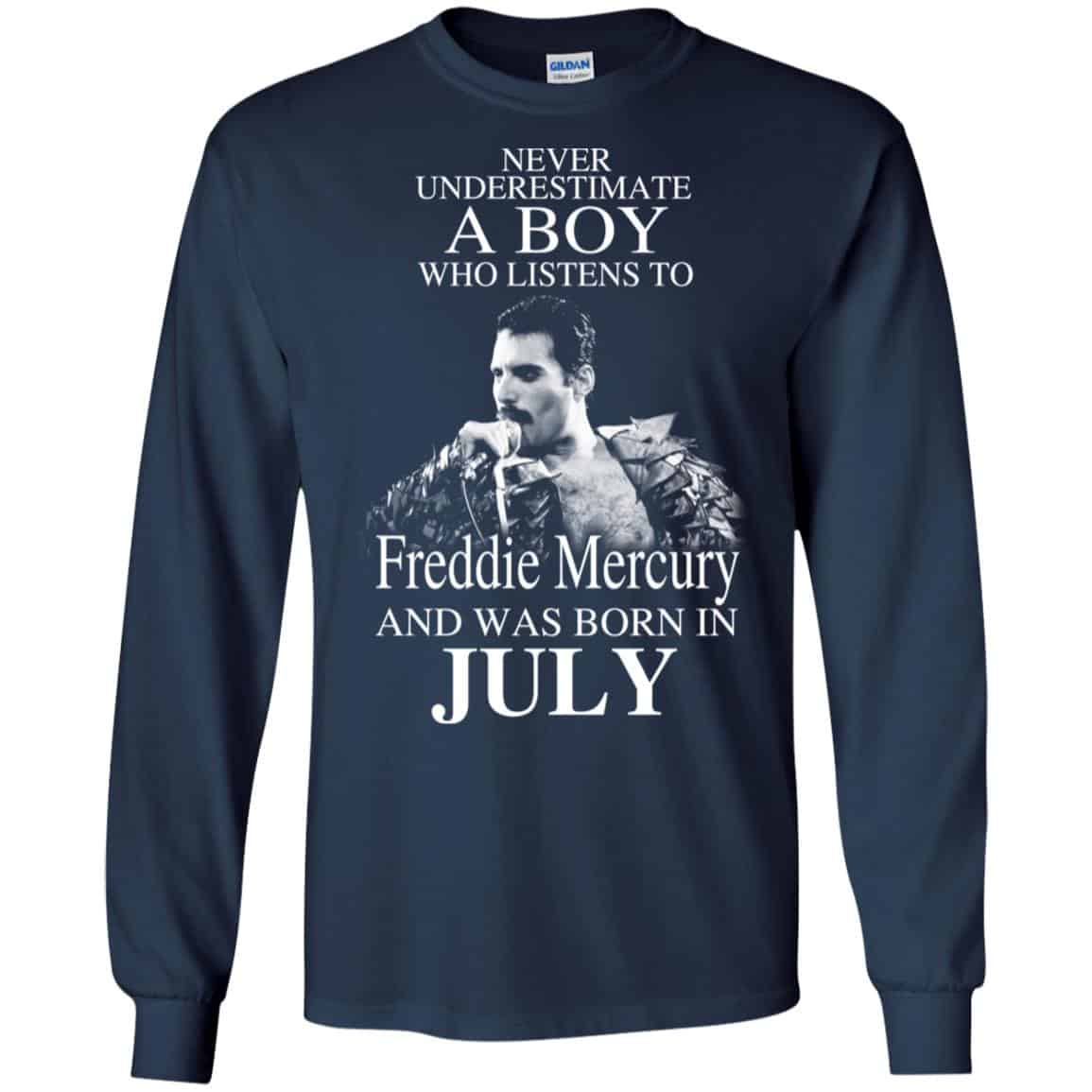 A Boy Who Listens To Freddie Mercury And Was Born In July T-Shirts, Hoodie, Tank