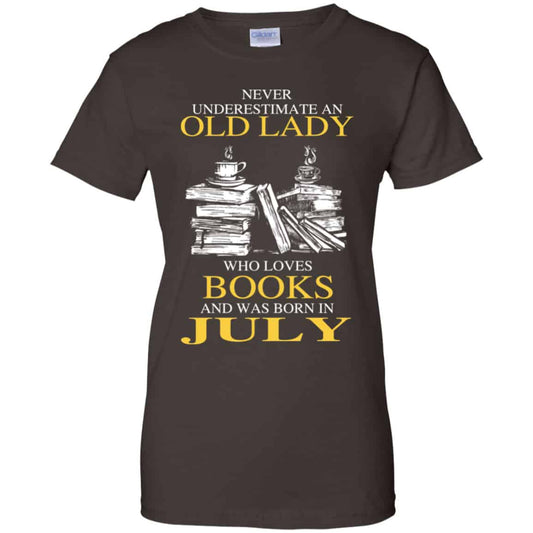An Old Lady Who Loves Books And Was Born In July Shirt, Hoodie, Tank