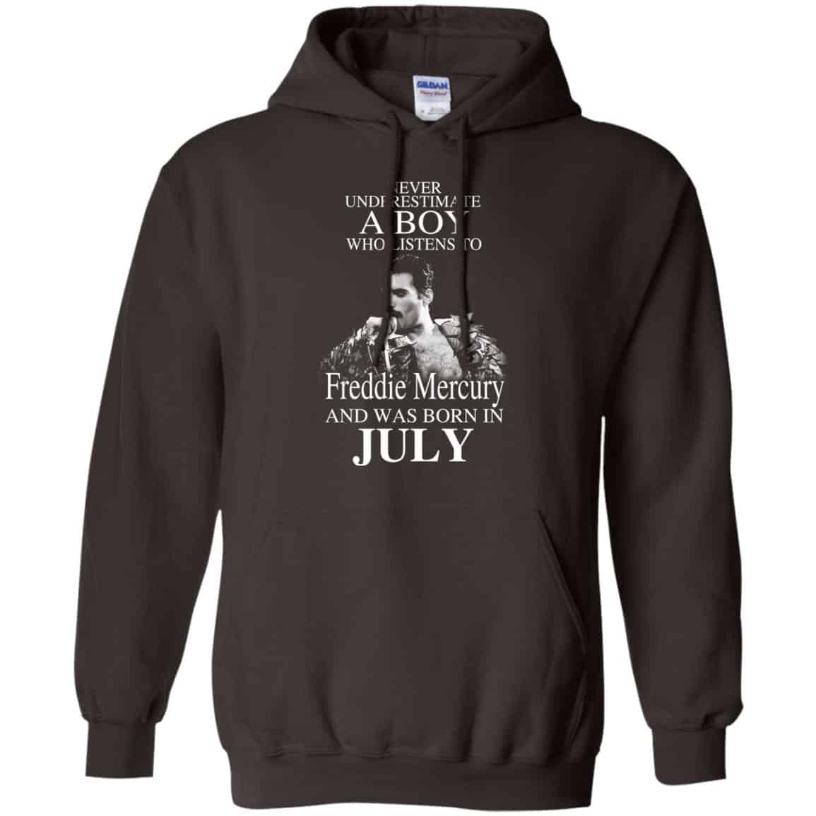 A Boy Who Listens To Freddie Mercury And Was Born In July T-Shirts, Hoodie, Tank
