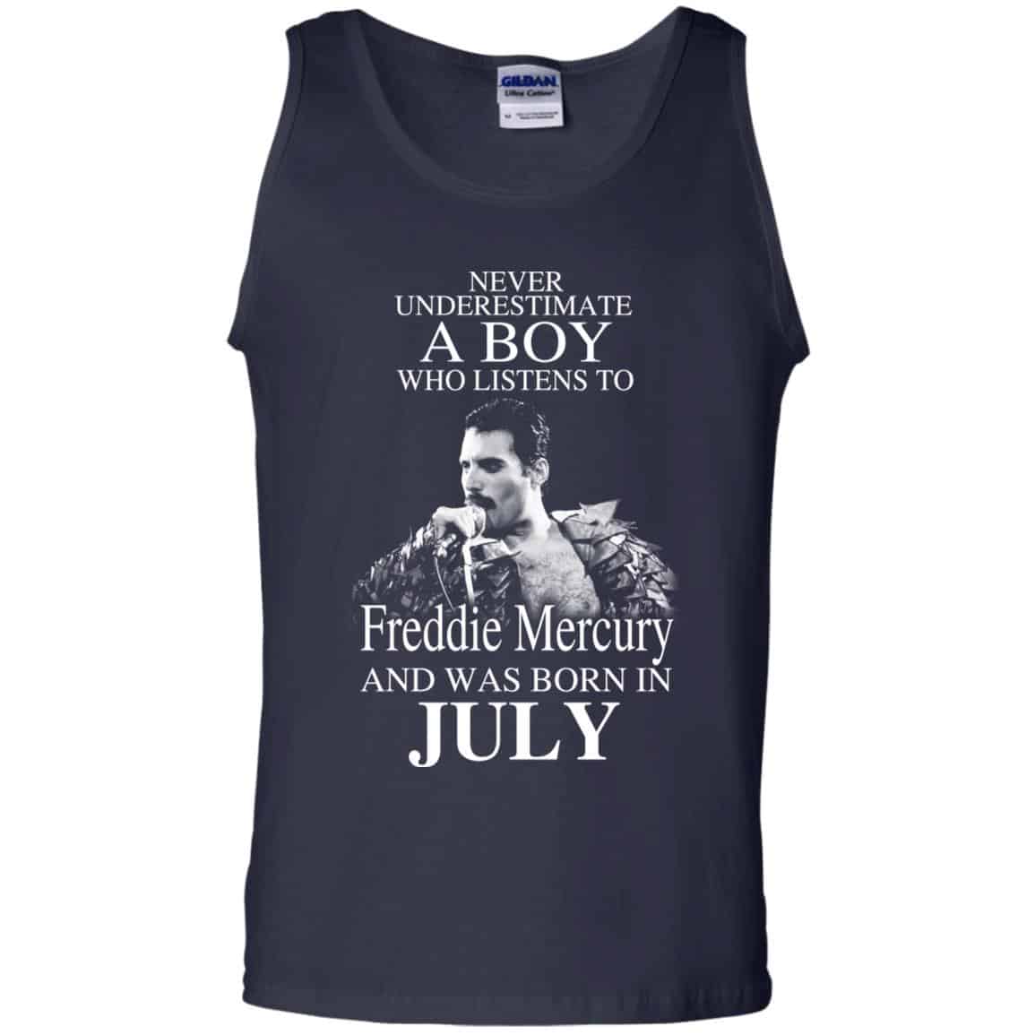 A Boy Who Listens To Freddie Mercury And Was Born In July T-Shirts, Hoodie, Tank