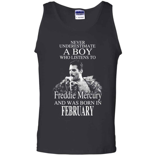 A Boy Who Listens To Freddie Mercury And Was Born In February T-Shirts, Hoodie, Tank