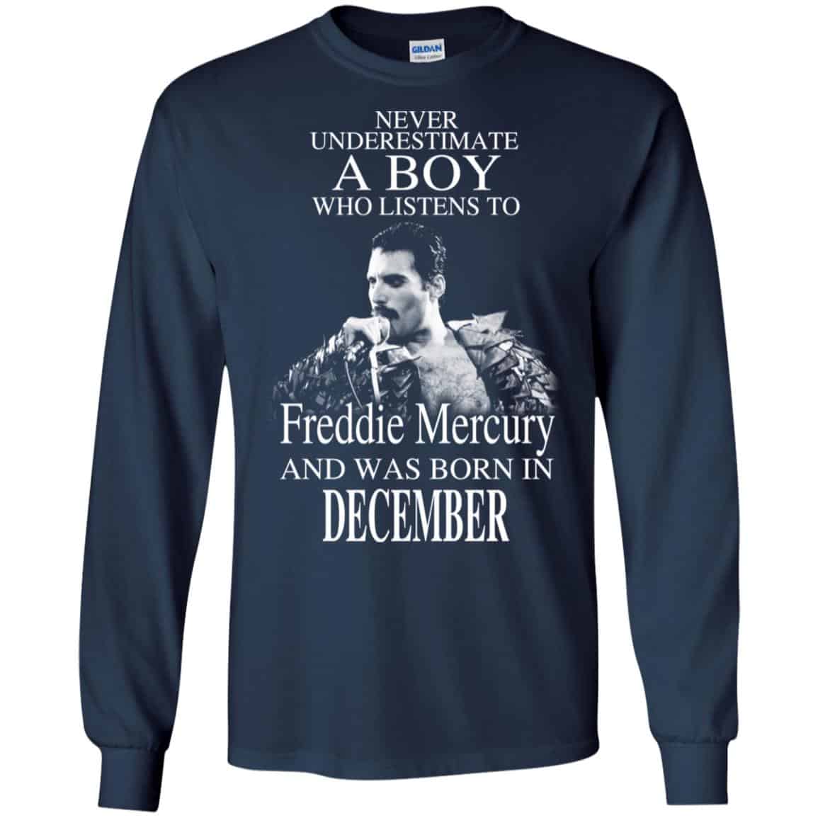 A Boy Who Listens To Freddie Mercury And Was Born In December T-Shirts, Hoodie, Tank