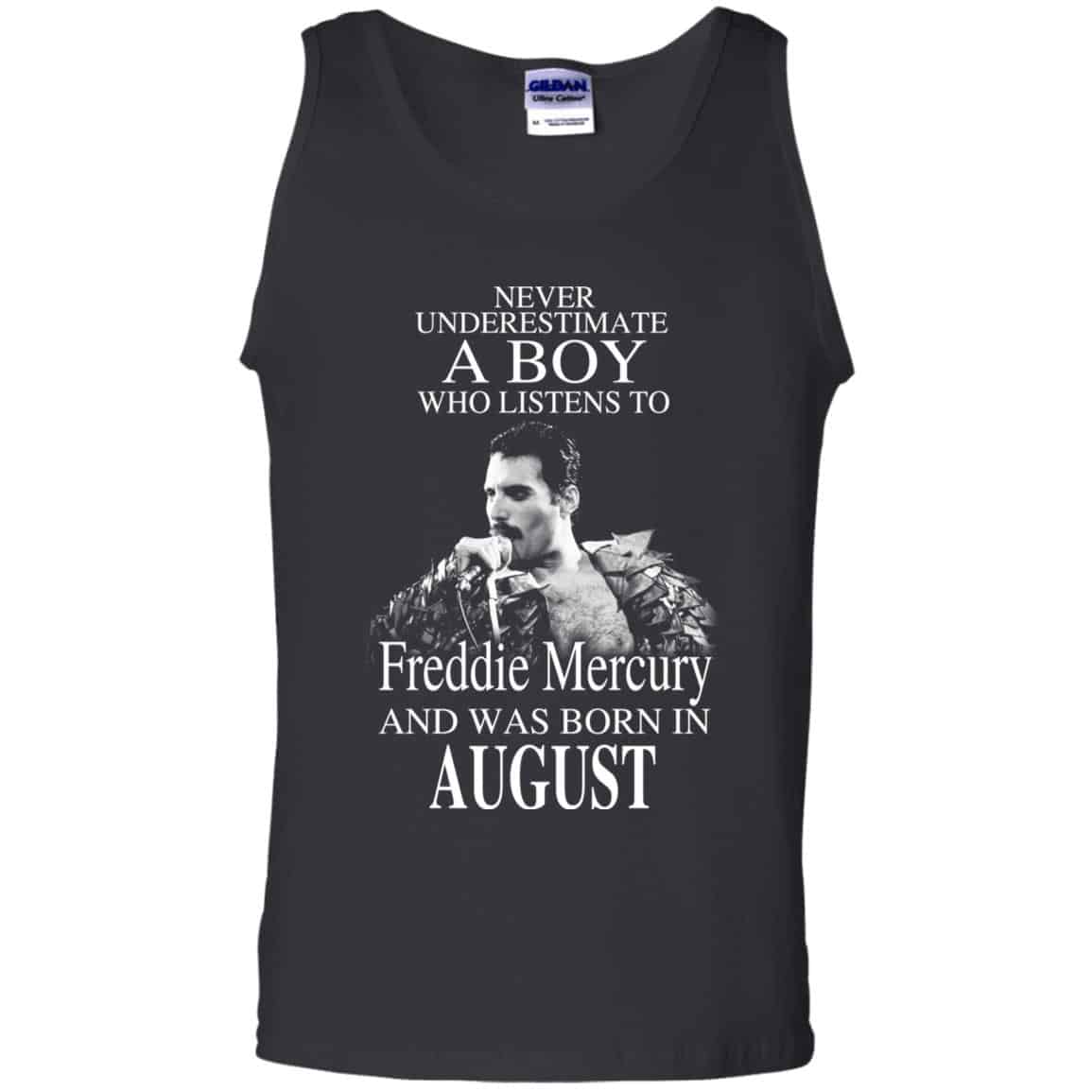 A Boy Who Listens To Freddie Mercury And Was Born In August T-Shirts, Hoodie, Tank