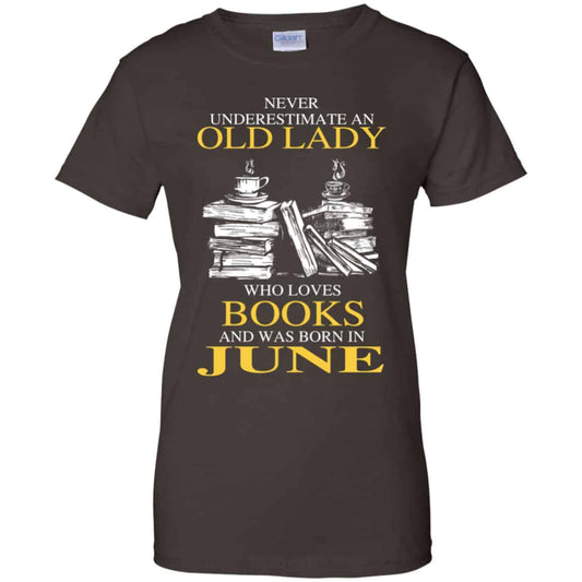 An Old Lady Who Loves Books And Was Born In June Shirt, Hoodie, Tank