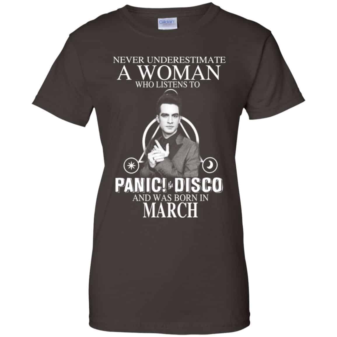 A Woman Who Listens To Panic at the Disco And Was Born In March T-Shirts, Hoodie, Tank