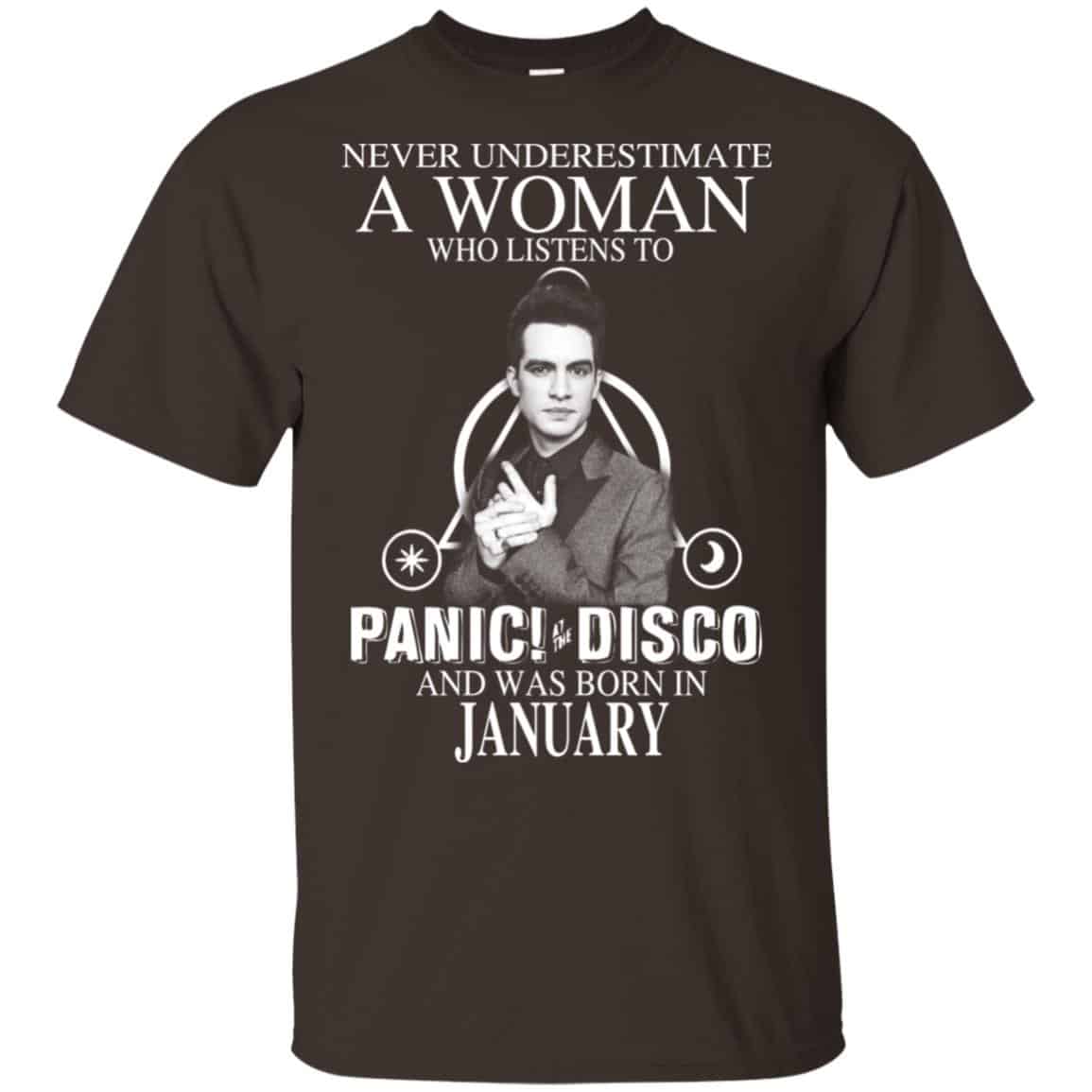 A Woman Who Listens To Panic at the Disco And Was Born In January T-Shirts, Hoodie, Tank