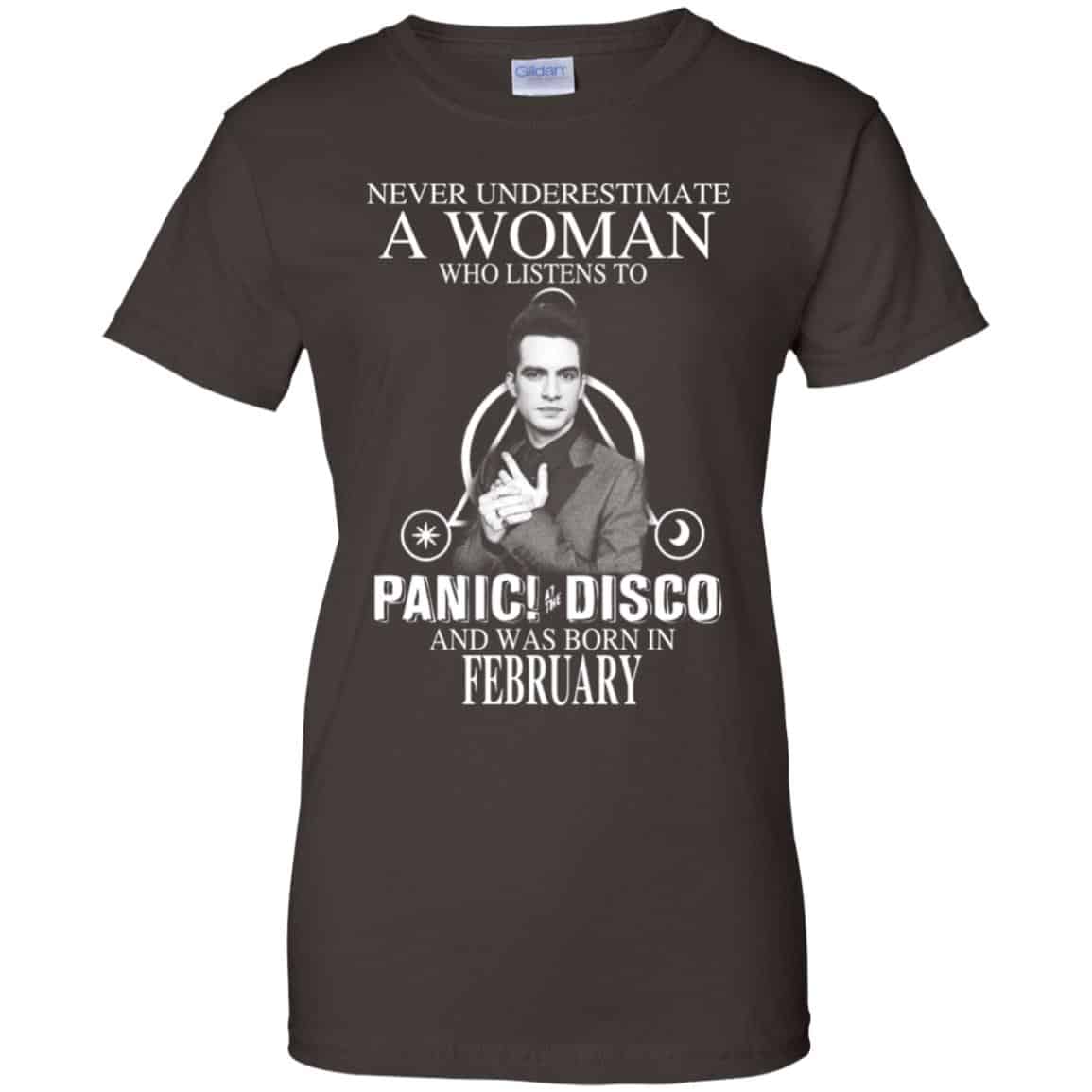 A Woman Who Listens To Panic at the Disco And Was Born In February T-Shirts, Hoodie, Tank