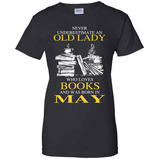 
	An Old Lady Who Loves Books And Was Born In May Shirt, Hoodie, Tank
