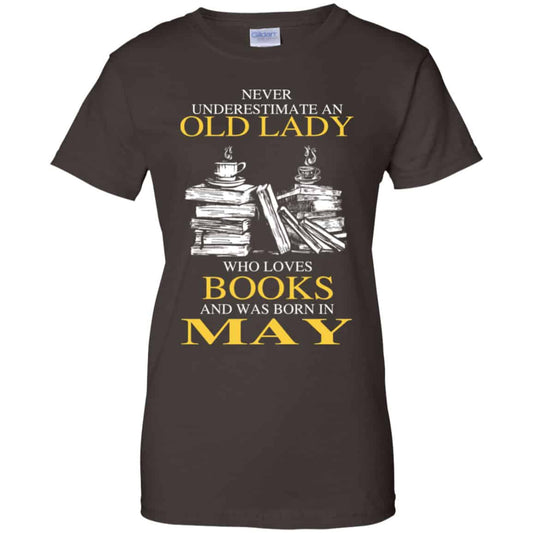 An Old Lady Who Loves Books And Was Born In May Shirt, Hoodie, Tank