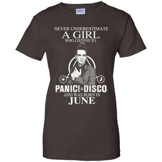 A Girl Who Listens To Panic at the Disco And Was Born In June T-Shirts, Hoodie, Tank