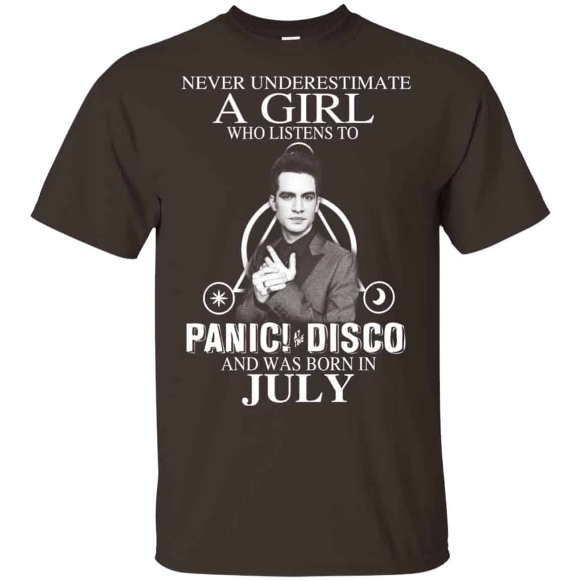 A Girl Who Listens To Panic at the Disco And Was Born In July T-Shirts, Hoodie, Tank
