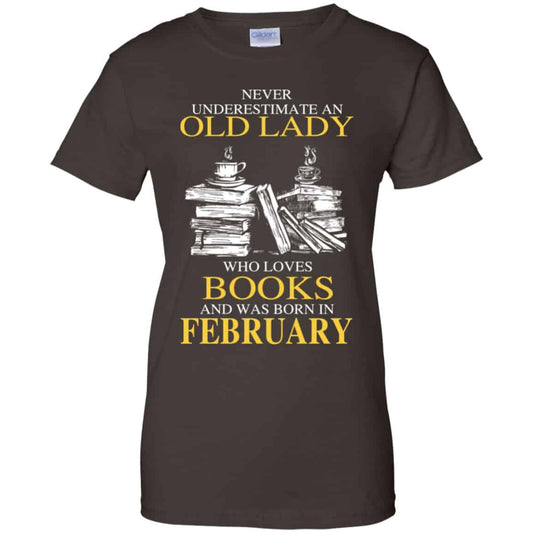 An Old Lady Who Loves Books And Was Born In February Shirt, Hoodie, Tank