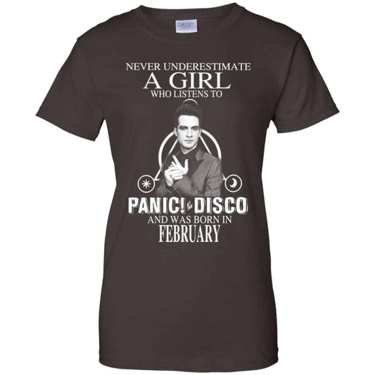 A Girl Who Listens To Panic at the Disco And Was Born In February T-Shirts, Hoodie, Tank