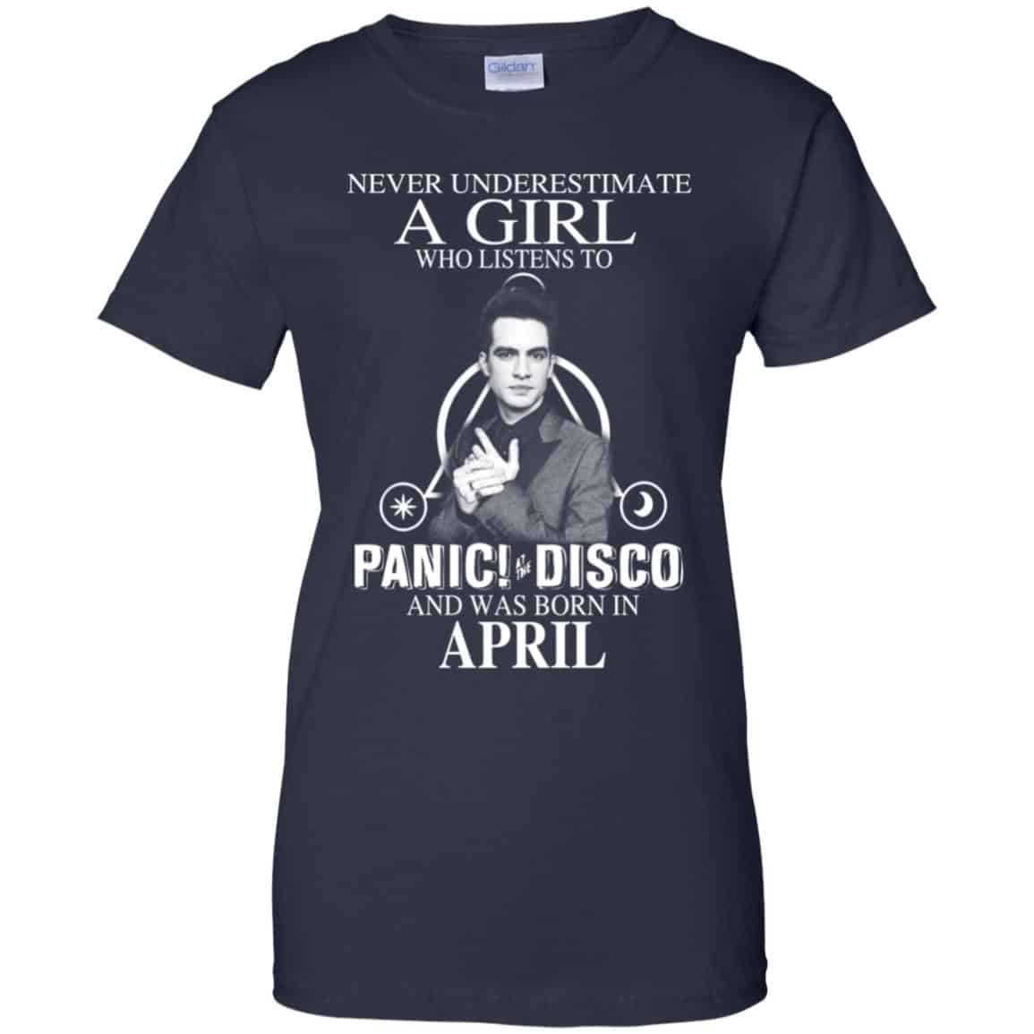 A Girl Who Listens To Panic at the Disco And Was Born In April T-Shirts, Hoodie, Tank