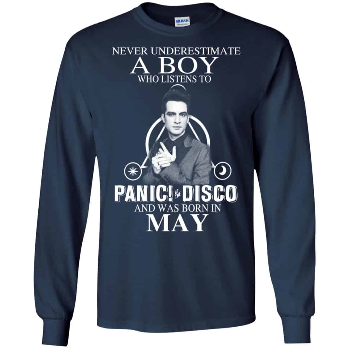 A Boy Who Listens To Panic at the Disco And Was Born In May T-Shirts, Hoodie, Tank